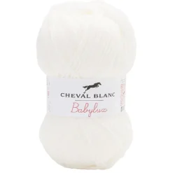Gifi Fil à tricoter Babylx blanc écru 50 g