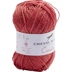 Gifi Fil à tricoter coton acrylique rouge