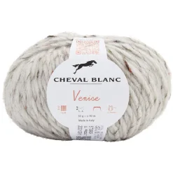 Gifi Fil à tricoter Venise blanc écru 50 g