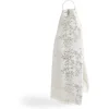 New Gifi Foulard blanc parsemé paillette dorée