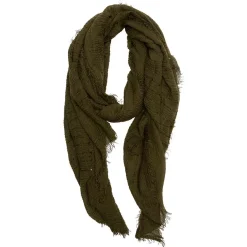 Outlet Gifi Foulard kaki motif sequins