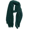 Clearance Gifi Foulard vert canard motif sequins