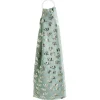 Discount Gifi Foulard vert clair imprimé feuille dorée