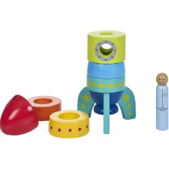 Gifi Jeux D'Imagination Et D'Imitation<Fusée en bois empilable en bois certifié FSC® Montessori