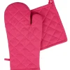 Discount Gifi Gant de cuisine et manique rose fuchsia