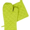 Clearance Gifi Gant de cuisine et manique vert anis