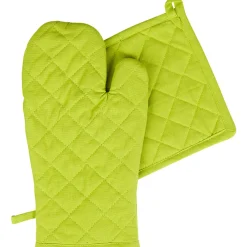 Clearance Gifi Gant de cuisine et manique vert anis
