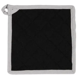 Discount Gifi Gant et manique de cuisine noir et gris