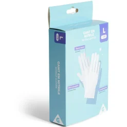 Online Gifi Gants en nitrile taille L x10 bleu