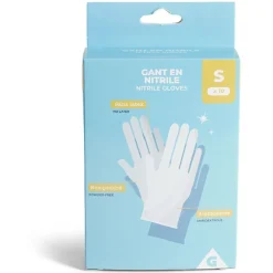 Hot Gifi Gants en nitrile taille S x10 bleu