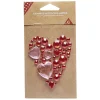 Gifi Gemme autocollante rose et rouge