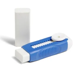 Gomme rétractable avec recharge bleu ou vert*Gifi Best