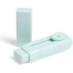 Gomme rétractable avec recharge bleu ou vert*Gifi Best