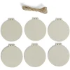 Gifi Guirlande corde boule plate à décorer en bois 1,5m