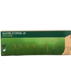 Gifi Guirlande de 8 sucres d orge lumineux solaire à planter 3,5m