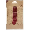 Gifi Guirlande papier forme coeur rouge et marron