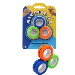 Gifi Jeux De Société Et Éducatifs<Hand Spinner Fidget anneau magnétique bleu vert orange x3