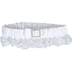 Outlet Gifi Jarretière blanche à dentelle