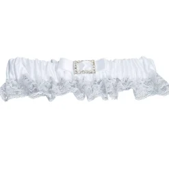 Outlet Gifi Jarretière blanche à dentelle
