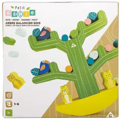 Outlet Gifi Jeu Arbre balancier animaux et formes en bois