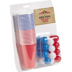 Jeu bière pong tricolore bleu blanc rouge*Gifi Best