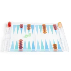 Gifi Jeux De Société Et Éducatifs<Jeu de backgammon transparent 24,8x30cm