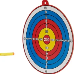 Jeu de cible pour toilettes avec pistolet fléchettes et cible*Gifi Hot