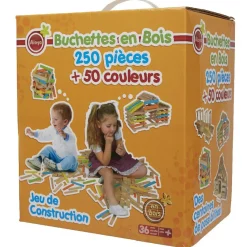 Gifi Jeux De Société Et Éducatifs<Jeu de construction 300 bûchettes en bois