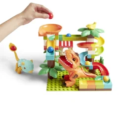 New Gifi Jeu de construction bloc 78 pièces avec 2 dinosaures et billes