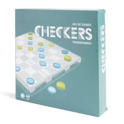 Gifi Jeux De Société Et Éducatifs<Jeu de dame transparent 25x25cm