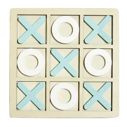 Gifi Jeux De Société Et Éducatifs<Jeu de morpion bois 14x14cm blanc/orange ou blanc/bleu
