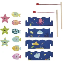 Jeu de pêche magnétique en bois*Gifi Online