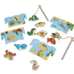 Gifi Eveil<Jeu de pêche magnétique en bois animaux marins