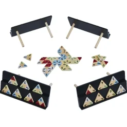 Jeu de société domino triangulaire en bois*Gifi