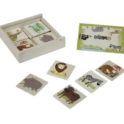 Gifi Jeux De Société Et Éducatifs<Jeu mémory safari animaux jugle en bois