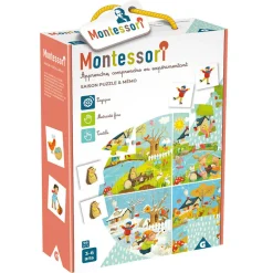 Gifi Jeux De Société Et Éducatifs<Jeu Montessori saison puzzle et mémo 98 pièces