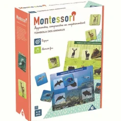Gifi Jeux De Société Et Éducatifs<Jeu Montessori tombola des animaux 42 pièces