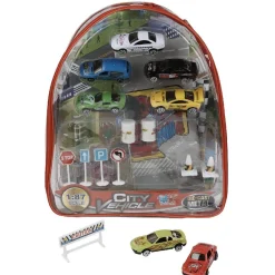 Gifi Jeux D'Imagination Et D'Imitation<Jeu 8 petites voitures et accessoires de signalisation