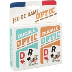 Gifi Jeux De Société Et Éducatifs<Jeu Rami Optic Ducale 54 cartes x2 pour jouer sans lunettes
