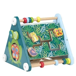 Gifi Eveil<Jouet d'éveil en bois forme triangle 6 activités
