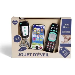 Gifi Eveil<Jouet d'éveil électronique 3 pièces téléphone/télécommande/clé de voiture