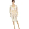 Discount Gifi Kimono broderie blanc crème - Taille unique