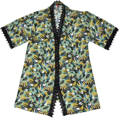 Clearance Gifi Kimono de plage imprimé estival - Taille unique