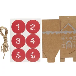 Gifi Jeux Créatifs<Kit calendrier de l'avent 24 jours DIY maisonnette de Noël