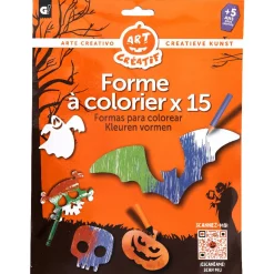 Gifi Kit coloriage forme Halloween x15