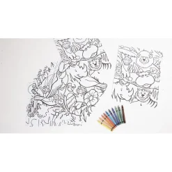 Gifi Jeux Créatifs<Kit coloriages à numéro animaux sauvages