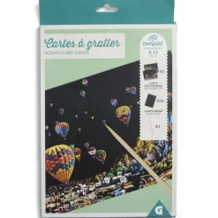 Kit créatif cartes à gratter - 2 modèles*Gifi Clearance