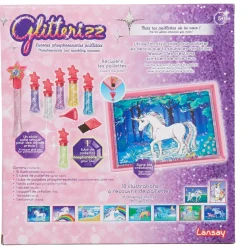 Kit créatif licornes phosphorescentes pailletées Glitterizz*Gifi Hot