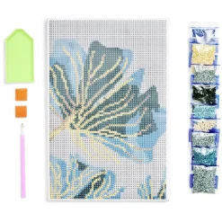 Gifi Kit créatif 13 pièces broderie diamants 21x29,7cm 3 modèles
