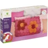 Kit création Lovely Box coussin pompons laine rose et orange*Gifi Clearance
